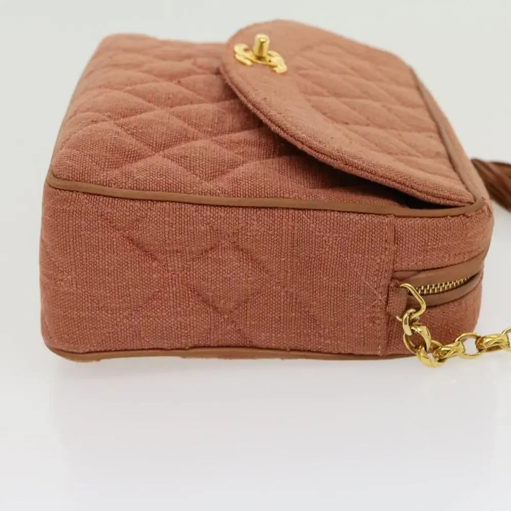 Chanel Diana Turn Lock Chain Shoulder Bag Pink